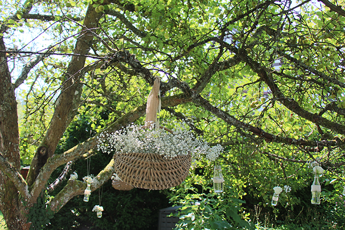 Une décoration pour un mariage champêtre proche de Sélestat, par Fanny Michel, décoratrice UFDI à Strasbourg 67